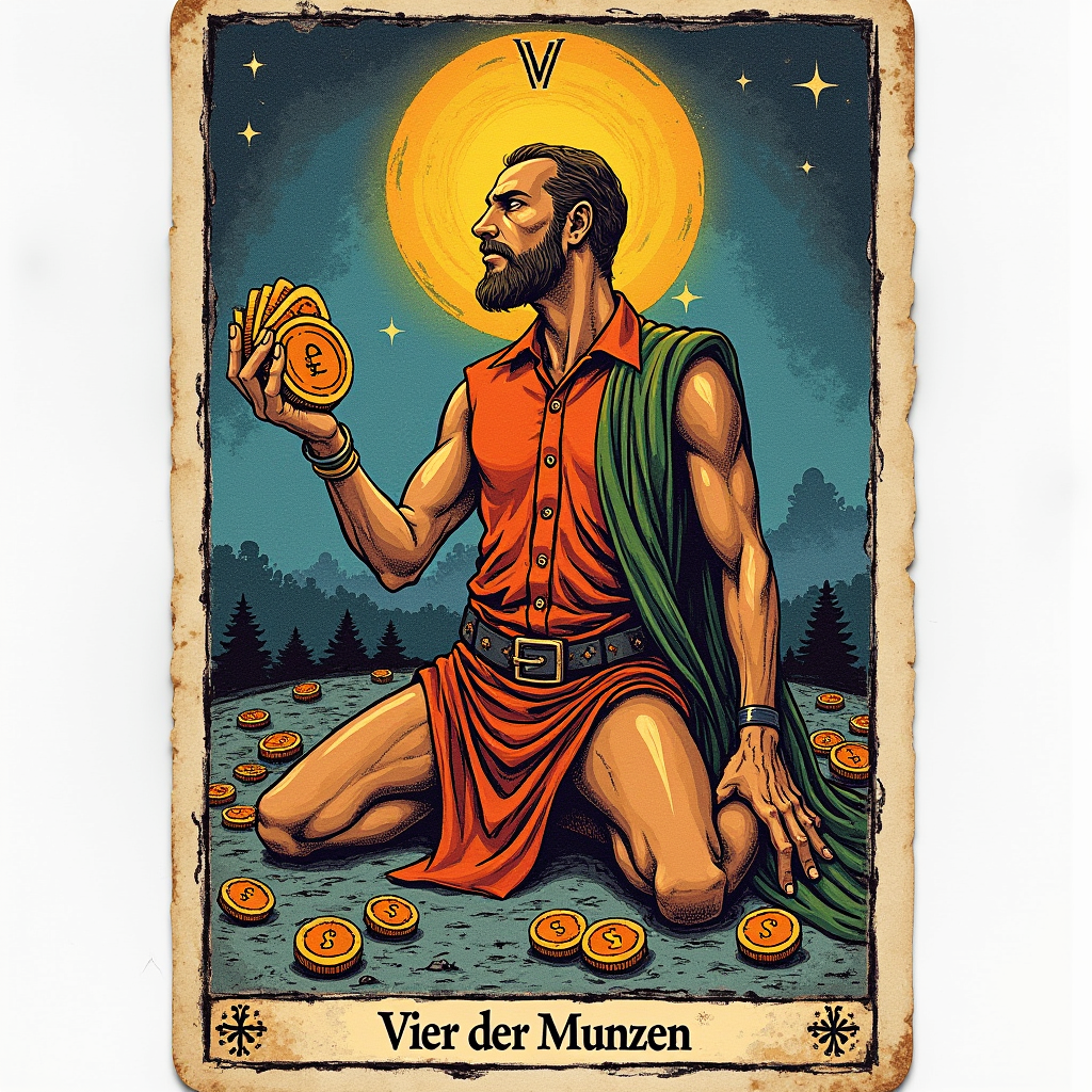 Vier der Münzen